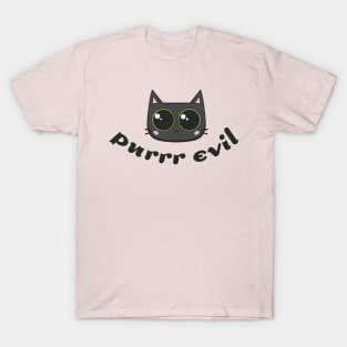 Purrr Evil Black Cat T-Shirt